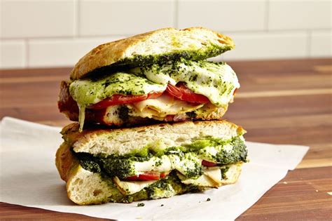 Turkey- Mozzarella and Pesto Panini - calories, carbs, nutrition