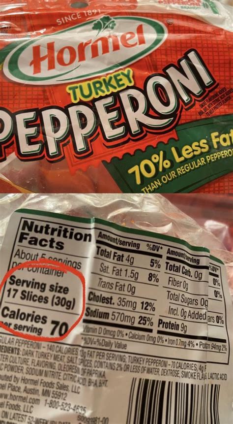 Turkey Pepperoni 128 G - calories, carbs, nutrition