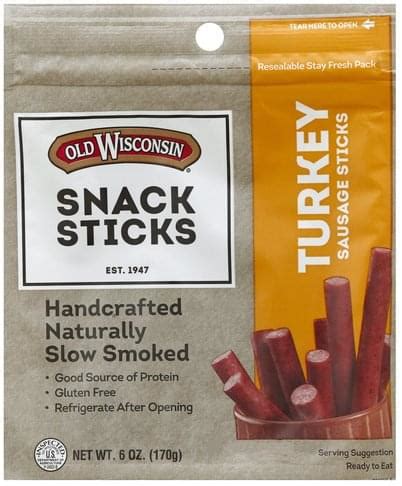 Turkey Snack Sticks - calories, carbs, nutrition