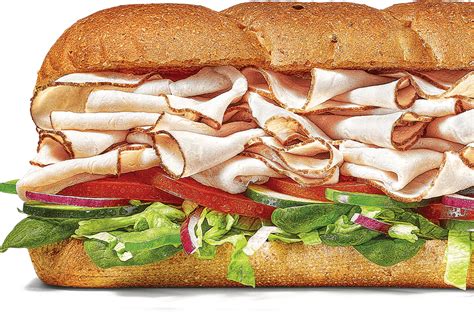 Turkey Sub 6 inch White - calories, carbs, nutrition