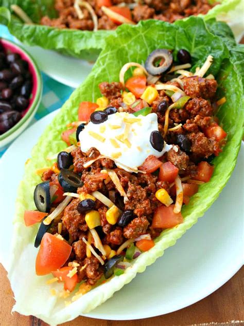 Turkey Taco Lettuce Wraps - calories, carbs, nutrition