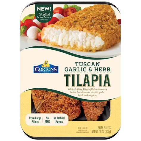 Tuscan Herb Tilapia - calories, carbs, nutrition