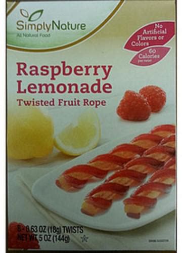 Twisted Fruit Rope - calories, carbs, nutrition