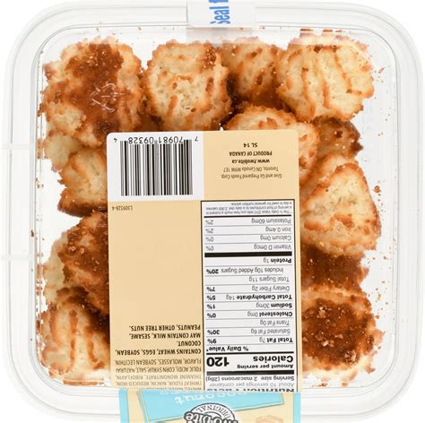 Two-Bite Coconut Macaroons - calories, carbs, nutrition