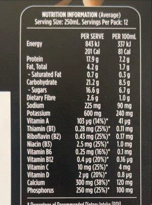 Up N Go - calories, carbs, nutrition