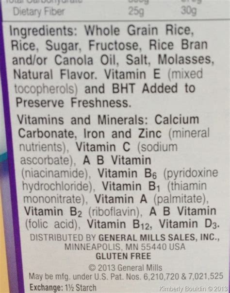 Vanilla Chex - calories, carbs, nutrition