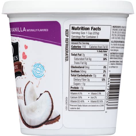 Vanilla Coconut Milk - calories, carbs, nutrition