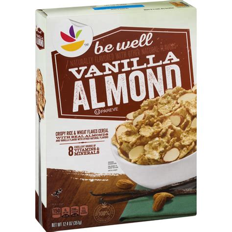 Vanilla Flavored Flakes with Almonds Cereal - calories, carbs, nutrition