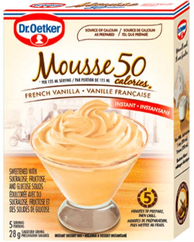 Vanilla Mousse 1 oz - calories, carbs, nutrition