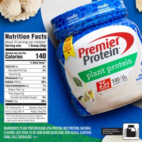 Vanilla Protein - calories, carbs, nutrition