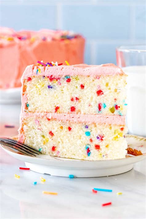 Vanilla Sprinkle Cake - calories, carbs, nutrition