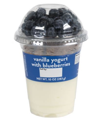 Vanilla Yogurt Parfait with Blueberries - calories, carbs, nutrition