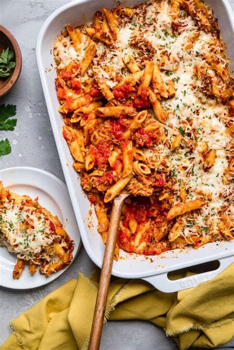 Vegan Baked Penne Casserole - calories, carbs, nutrition