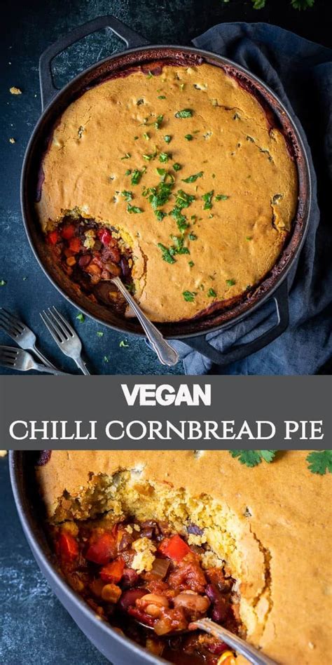 Vegan Chili Cornbread Pie - calories, carbs, nutrition