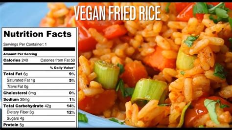 Vegan Fried Rice - calories, carbs, nutrition