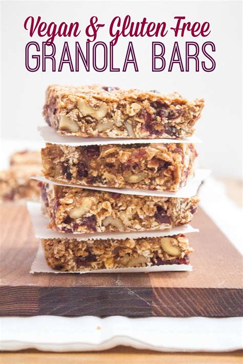 Vegan Granola Bars - calories, carbs, nutrition