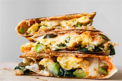 Vegetable Breakfast Quesadilla - calories, carbs, nutrition