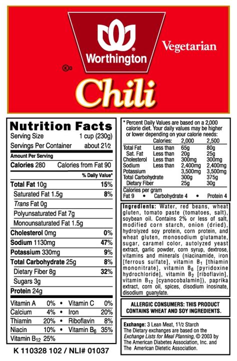 Vegetable Chili - calories, carbs, nutrition