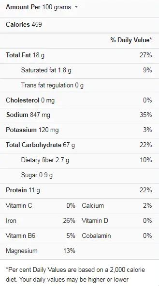 Vegetable Chow Mein - calories, carbs, nutrition