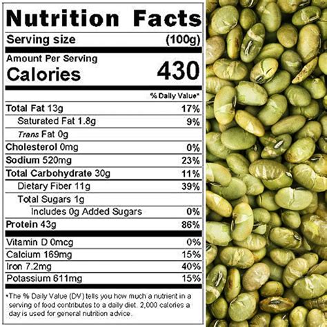Vegetable Edamame (Bison) - calories, carbs, nutrition