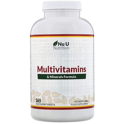 Vegetarian Multivitamins - calories, carbs, nutrition