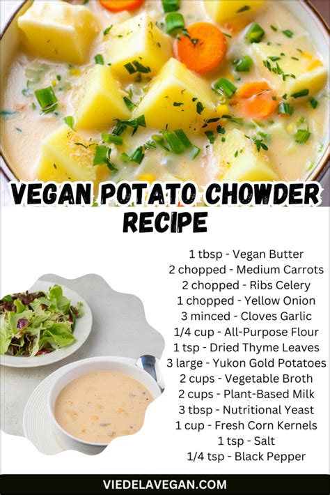 Vegetarian Potato Chowder - calories, carbs, nutrition