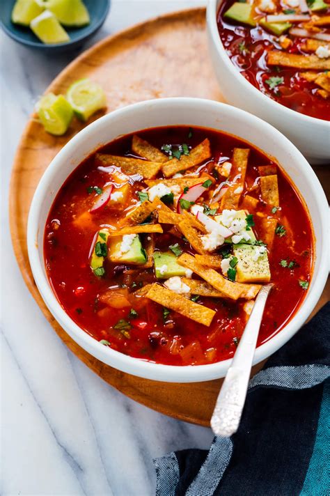 Vegetarian Tortilla Soup - calories, carbs, nutrition