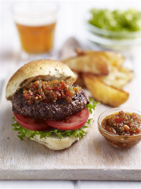 Veggie Burger, Sweet Pepper Cucumber Relish Steamed Broccoli - calories, carbs, nutrition