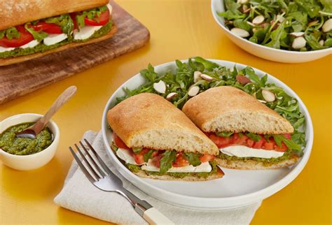 Veggie Caprese Sandwich - calories, carbs, nutrition