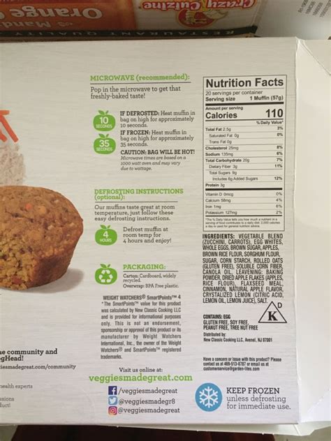 Veggie Muffin - calories, carbs, nutrition