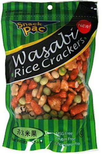 Wasabi Rice Crackers - calories, carbs, nutrition