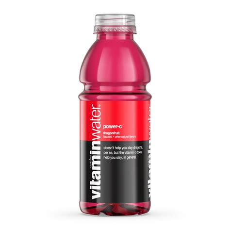 Water Dragon Fruit Glaceau Vitamin Water 20 oz bottle - calories, carbs, nutrition