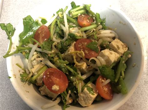 Watercress and Tofu Salad - calories, carbs, nutrition