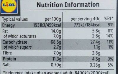 Wheatmeal Crackers - calories, carbs, nutrition