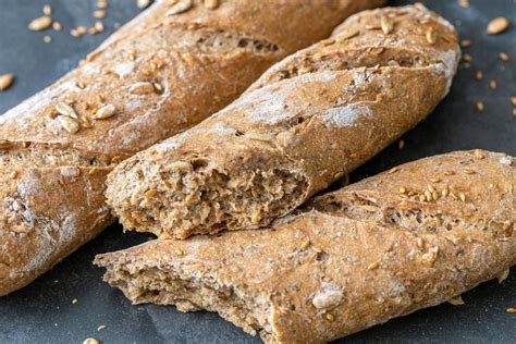 While Grain Baguette - calories, carbs, nutrition