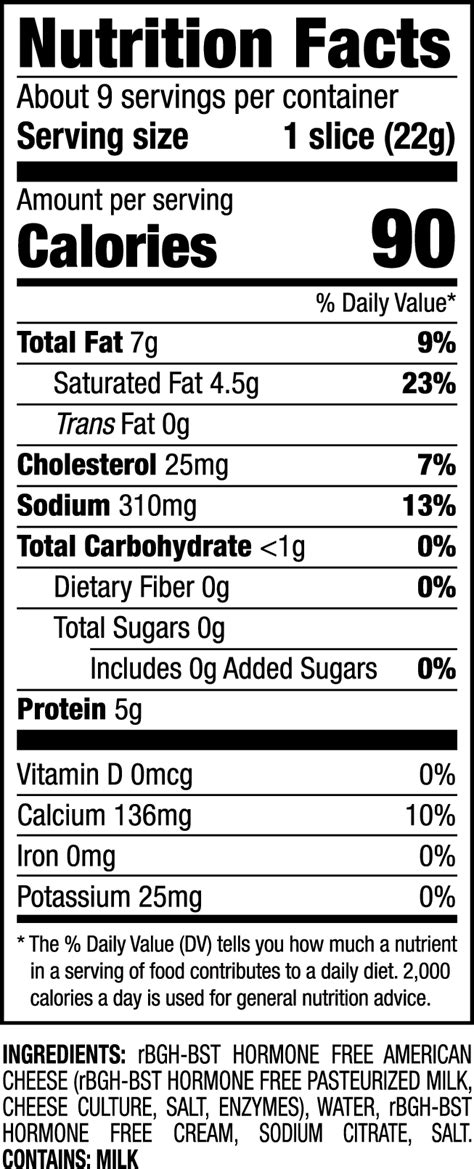 White American - calories, carbs, nutrition
