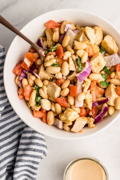 White Bean and Roasted Chicken Salad - calories, carbs, nutrition