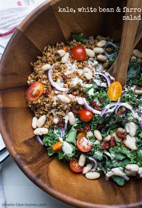 White Bean Kale Salad with Tuna & Farro - calories, carbs, nutrition