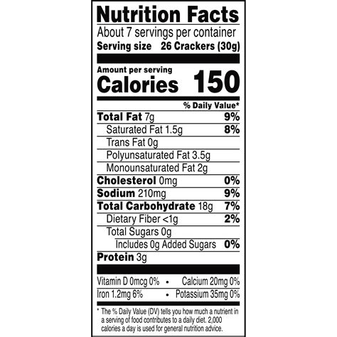 White Cheddar Cheez-Its - calories, carbs, nutrition