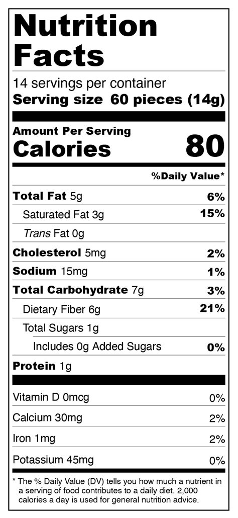 White Chocolate Chips - calories, carbs, nutrition