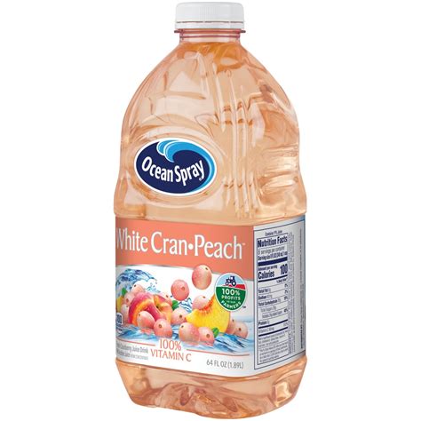 White Cran-Peach Juice - calories, carbs, nutrition