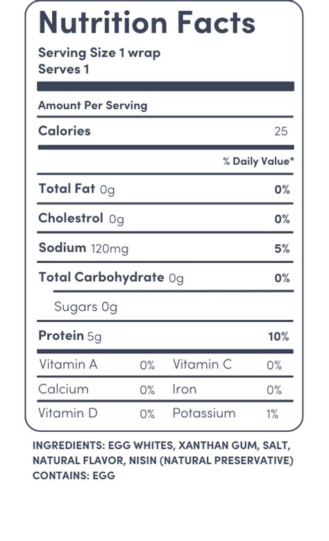 White Square Wraps - calories, carbs, nutrition