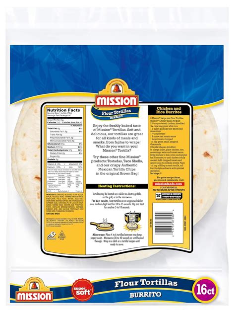 White Tortilla Wraps - calories, carbs, nutrition