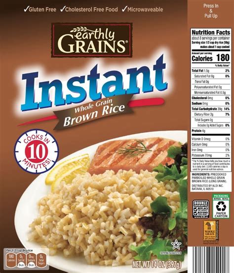 Whole Grain Instant Brown Rice - calories, carbs, nutrition