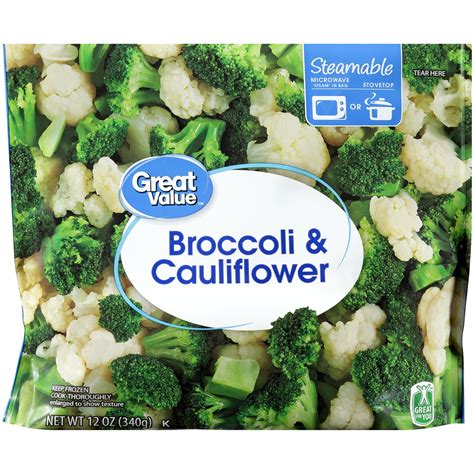 WHOLE+SUM CAULIFLOWER & BROCCOLI MIX - calories, carbs, nutrition