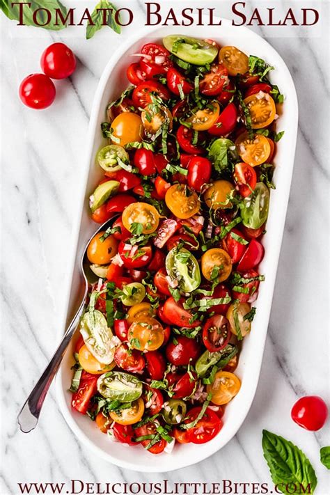 WHOLE+SUM TOMATO AND BASIL SALAD - calories, carbs, nutrition