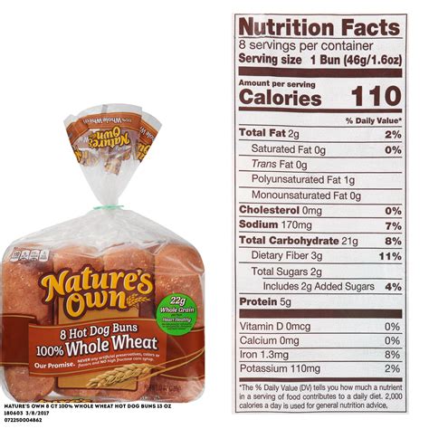 Whole Wheat Bun - calories, carbs, nutrition