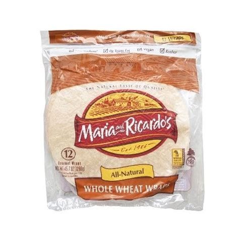 Whole Wheat Tortilla 12 Inch (62285.0) - calories, carbs, nutrition