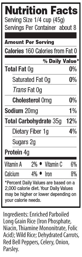 Wild Rice Medley (32748.0) - calories, carbs, nutrition