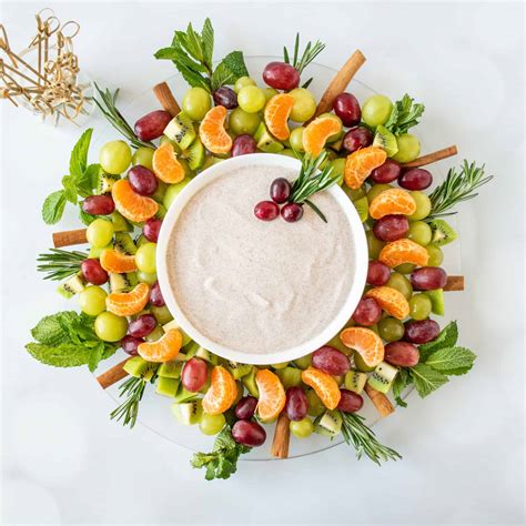 Winter Fruit Plate I with Dip - calories, carbs, nutrition